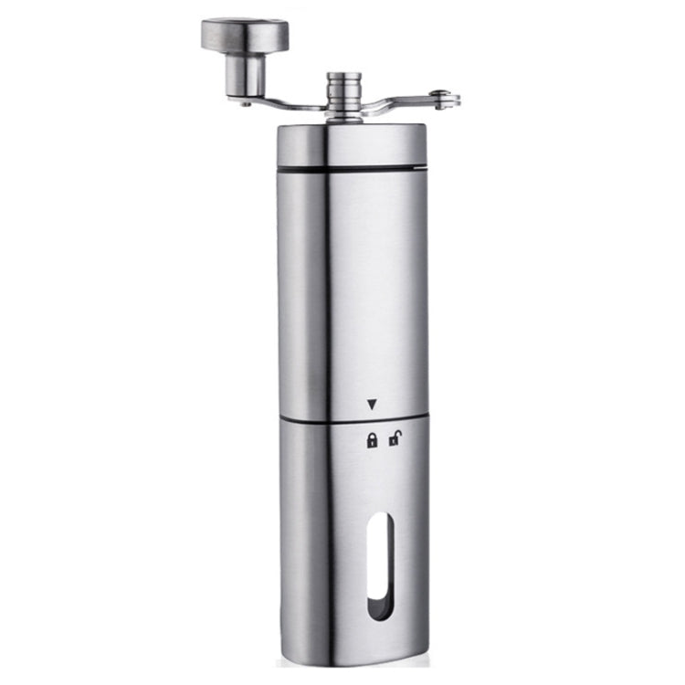 Household Stainless Steel Hand-Cranked Coffee Machine Grinder, Transparent Model, Stainless Steel Model