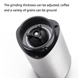 Household Stainless Steel Hand-Cranked Coffee Machine Grinder, Transparent Model, Stainless Steel Model