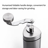 Household Stainless Steel Hand-Cranked Coffee Machine Grinder, Transparent Model, Stainless Steel Model