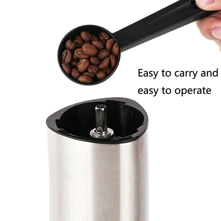 Household Stainless Steel Hand-Cranked Coffee Machine Grinder, Transparent Model, Stainless Steel Model