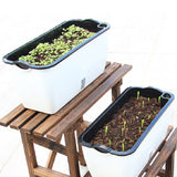 Family Balcony Rectangular Plastic Self-Absorbent Vegetable Growing Pot Flower Pot, Style:, SC01 Extra Large Pot, SC02 Big Pot