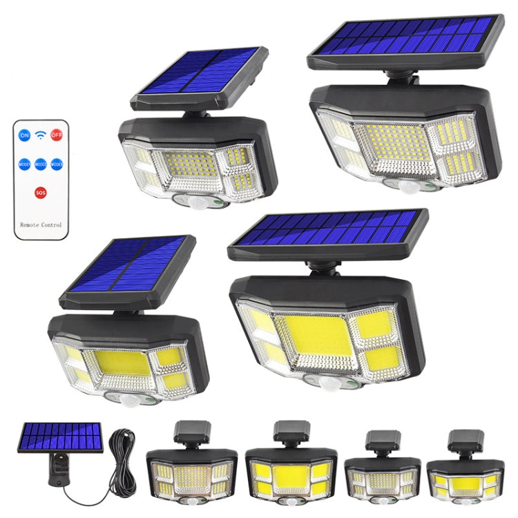 TG-TY085 Solar Outdoor Human Body Induction Wall Light Household Garden Waterproof Street Light wIth Remote Control, Spec:, 96 LED Integrated, 96 COB Integrated, 96 LED Separated, 96 COB Separated, 168 LED Integrated, 168 COB Integrated              ...