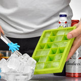 24 Grids Silicone Ice Cube Tray Molds Square Shape Ice Cube Maker Fruit Popsicle Ice Cream Mold, 24-Grid(Dark blue), 24-Grid(Grass green), 24-Grid(Rose red), 24-Grid(Sky blue), 24-Grid(Light purple)