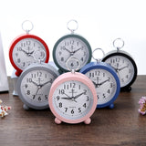 Office Home Round Alarm Clock Student Watch Gift, Red, Green, Blue, Black, Pink, Grey