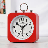 Lazy Silent Small Alarm Clock Office Home Desktop Clock, Red, Green, Blue, Black, Pink, Grey