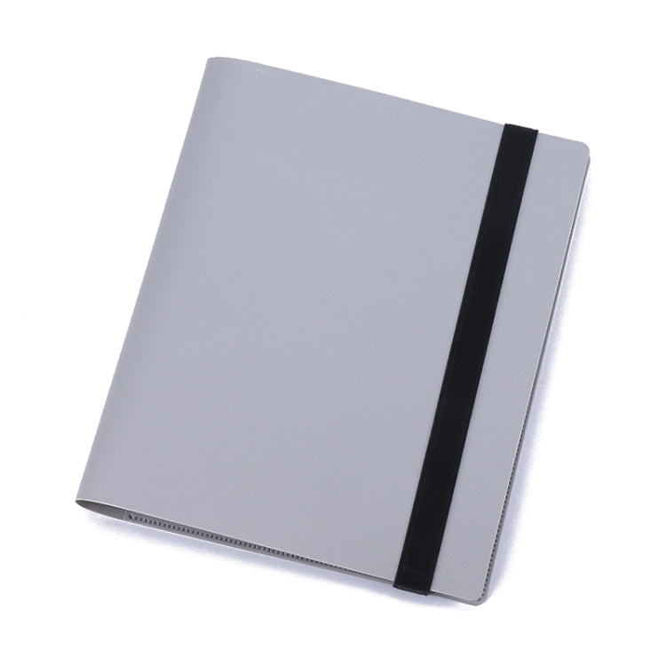 3 Inch Elastic Solid Color Photo Album Large Capacity Photo Star Card Storage Book, 3 Inch 160, 3 Inch 288 3 Inch 160 Silver Gray