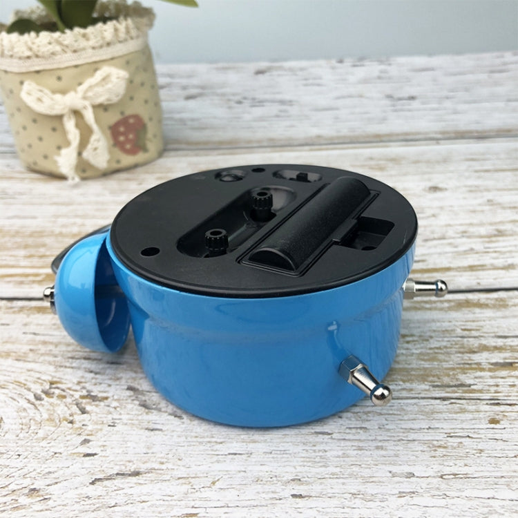 3 Inch Metal Bell Alarm Clock With Night Light Student Bedside Fashion Clock, Red, Green, Blue, Pink, Orange