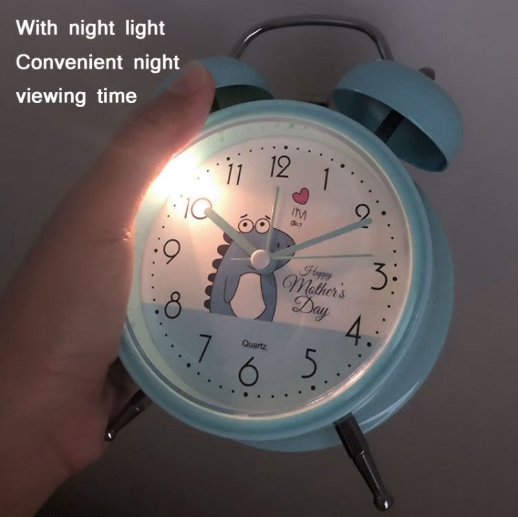 Student Cute Style Bell Alarm Clock Bedside Mute Clock With Light Specification：, Y33 3 Inch (Blue), Y33 3 Inch (Green), Y33 3 Inch (Pink), Y33 3 Inch (Beige), Y34 3 Inch (Blue), Y34 3 Inch (Green), Y34 3 Inch (Pink), Y34 3 Inch (Beige), Y35 4 Inch (Bl...