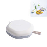 DIY Creative Hexagonal Ice Cube Mold Storage Box DIY Homemade Ice Tray, Hexagonal(White), Hexagonal(Red Blue)