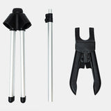 1.6m 3 in 1 Hanging Ironing Bracket Hanger Telescopic Metal Rod Mount, Metal Rod Mount