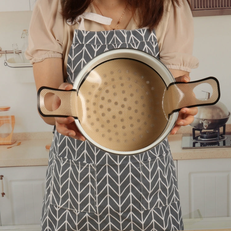 Oven Accessories Bread Dough Transfer Baking Mat Long Handle Extraction Mat, Brown, Orange