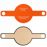 Oven Accessories Bread Dough Transfer Baking Mat Long Handle Extraction Mat, Brown, Orange