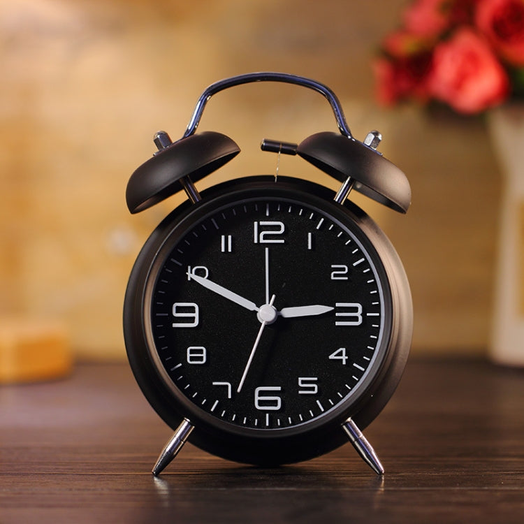 4 Inch Bedroom Bedside Stereo Digital Silent Alarm Clock With Light, White Shell Pink Surface, White Shell Blue Surface, White Shell Green Surface, White Shell Red Surface, White Shell White Surface, 4 inch convex powder shell, Blue Shell Blue Surface...