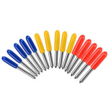 15 PCS Roland Wood Trick Knife Universal Engraving Knife, 30 Degrees, 45 Degrees, 60 Degrees