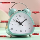 Student Metal Retro Digital Alarm Clock With Light, Red, Green, Black