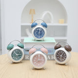 Bedroom Desktop Metal Digital Mechanical Alarm Clock Living Room Silent Clock With Night Light, Green, Blue, Coffee Color, Pink