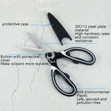 4 PCS Kitchen Scissors Multi-Function Home Stainless Steel Scissors, 4 in 1 Kitchen Scissors