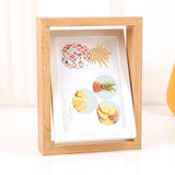 Wooden Rotating Double-Sided Swinging Table Photo Frame Size:, 6 inch, 7 inch, 8 inch