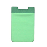 Stretch Lycra Mobile Phone Back Sticker Card Holder Phone Back Wallet Bus Bank Card Holder, Black, Red, Pink, Green, Rose Red, White, Deep Blue, Water Blue, Purple, Brown, Dark Blue, Dark Gray, Gold, Gray