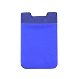 Stretch Lycra Mobile Phone Back Sticker Card Holder Phone Back Wallet Bus Bank Card Holder, Black, Red, Pink, Green, Rose Red, White, Deep Blue, Water Blue, Purple, Brown, Dark Blue, Dark Gray, Gold, Gray