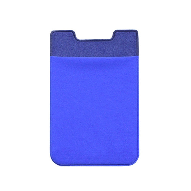 Stretch Lycra Mobile Phone Back Sticker Card Holder Phone Back Wallet Bus Bank Card Holder, Black, Red, Pink, Green, Rose Red, White, Deep Blue, Water Blue, Purple, Brown, Dark Blue, Dark Gray, Gold, Gray