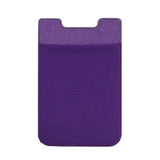 Stretch Lycra Mobile Phone Back Sticker Card Holder Phone Back Wallet Bus Bank Card Holder, Black, Red, Pink, Green, Rose Red, White, Deep Blue, Water Blue, Purple, Brown, Dark Blue, Dark Gray, Gold, Gray
