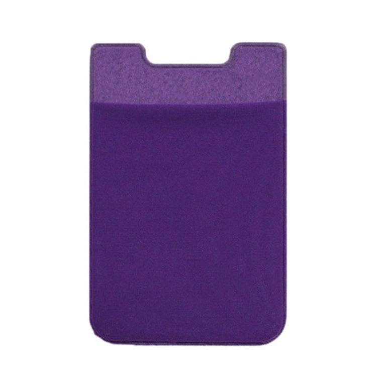 Stretch Lycra Mobile Phone Back Sticker Card Holder Phone Back Wallet Bus Bank Card Holder, Black, Red, Pink, Green, Rose Red, White, Deep Blue, Water Blue, Purple, Brown, Dark Blue, Dark Gray, Gold, Gray