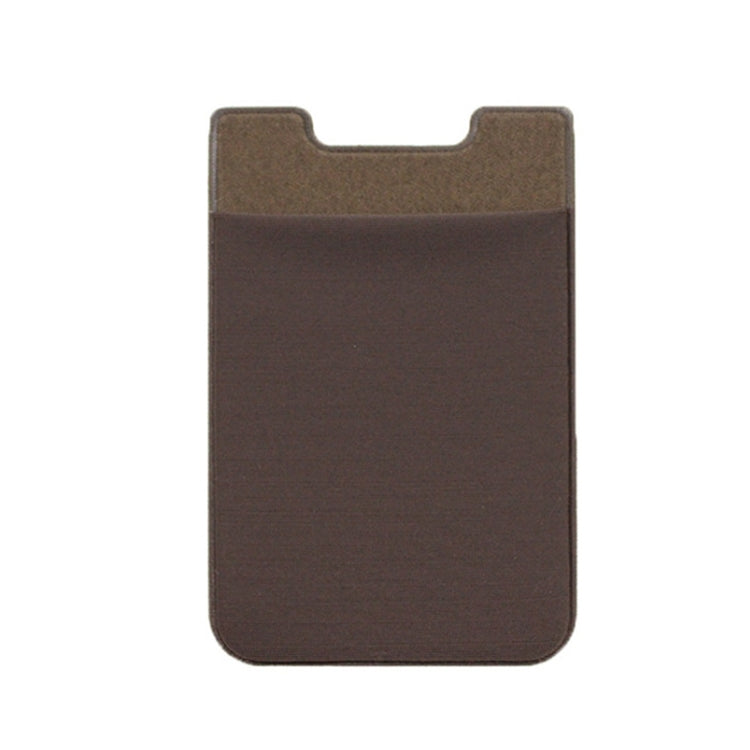 Stretch Lycra Mobile Phone Back Sticker Card Holder Phone Back Wallet Bus Bank Card Holder, Black, Red, Pink, Green, Rose Red, White, Deep Blue, Water Blue, Purple, Brown, Dark Blue, Dark Gray, Gold, Gray