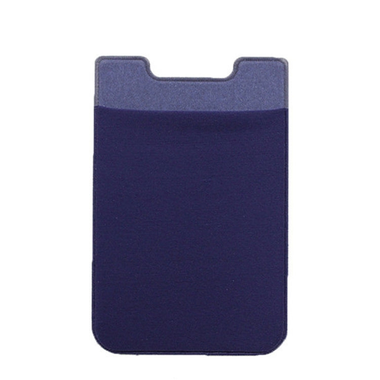 Stretch Lycra Mobile Phone Back Sticker Card Holder Phone Back Wallet Bus Bank Card Holder, Black, Red, Pink, Green, Rose Red, White, Deep Blue, Water Blue, Purple, Brown, Dark Blue, Dark Gray, Gold, Gray