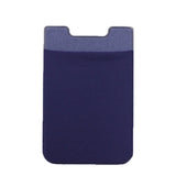 Stretch Lycra Mobile Phone Back Sticker Card Holder Phone Back Wallet Bus Bank Card Holder, Black, Red, Pink, Green, Rose Red, White, Deep Blue, Water Blue, Purple, Brown, Dark Blue, Dark Gray, Gold, Gray