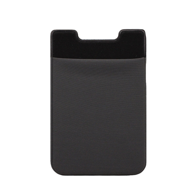 Stretch Lycra Mobile Phone Back Sticker Card Holder Phone Back Wallet Bus Bank Card Holder, Black, Red, Pink, Green, Rose Red, White, Deep Blue, Water Blue, Purple, Brown, Dark Blue, Dark Gray, Gold, Gray