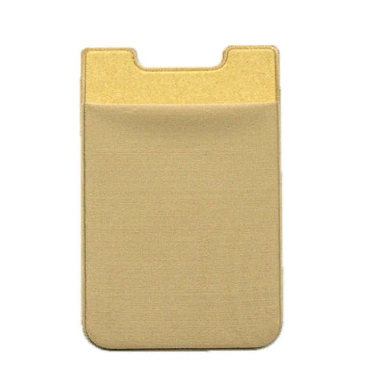 Stretch Lycra Mobile Phone Back Sticker Card Holder Phone Back Wallet Bus Bank Card Holder, Black, Red, Pink, Green, Rose Red, White, Deep Blue, Water Blue, Purple, Brown, Dark Blue, Dark Gray, Gold, Gray