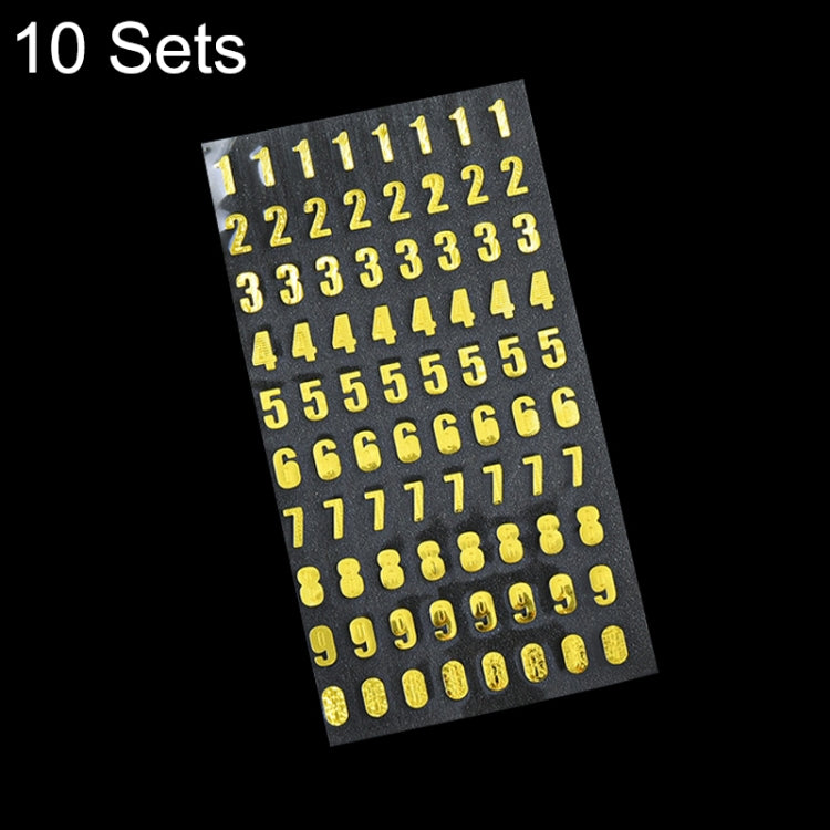 10 Sets Hand Account Alphanumeric Sticker Diary Plan DIY Sticker Set, Bronze Physical Letter, Bronze Cartoon Letter, Bronze Number, Hot Silver Physical Letter, Hot Silver Cartoon Letter, Hot Silver Number Bronze Number