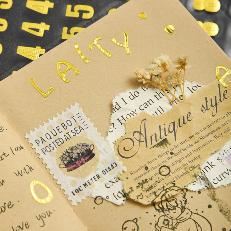 10 Sets Hand Account Alphanumeric Sticker Diary Plan DIY Sticker Set, Bronze Physical Letter, Bronze Cartoon Letter, Bronze Number, Hot Silver Physical Letter, Hot Silver Cartoon Letter, Hot Silver Number