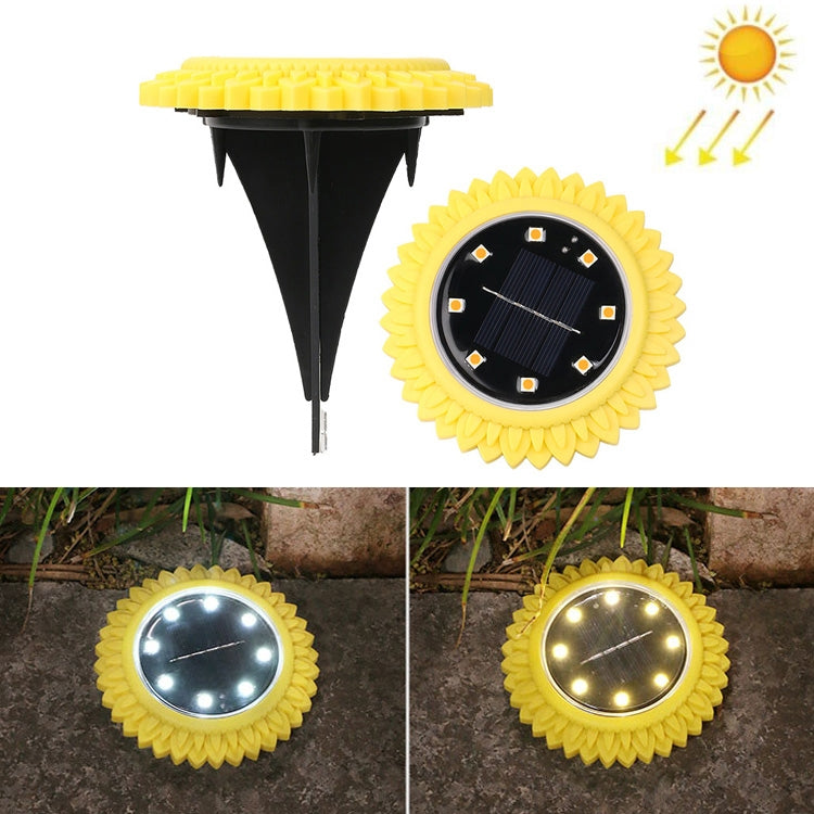 2 PCS 8 LEDs Solar Petals Buried Lamp Waterproof Garden Lawn Light, Specification:, Purple Lily (White Light), Purple Lily (Warm Light), Purple Lily (Colorful Light), Red Rose (White Light), Red Rose (Warm Light), Red Rose (Colorful Light)             ... Sunflower (Warm Light)