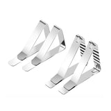 30 PCS Stainless Steel Tablecloth Clip Triangle Table Clamp Picnic Flexible Clip, 30 PCS(Classic ), 30 PCS (Wave)
