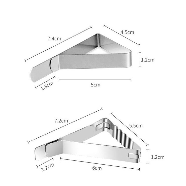 30 PCS Stainless Steel Tablecloth Clip Triangle Table Clamp Picnic Flexible Clip, 30 PCS(Classic ), 30 PCS (Wave)
