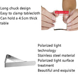 30 PCS Stainless Steel Tablecloth Clip Triangle Table Clamp Picnic Flexible Clip, 30 PCS(Classic ), 30 PCS (Wave)