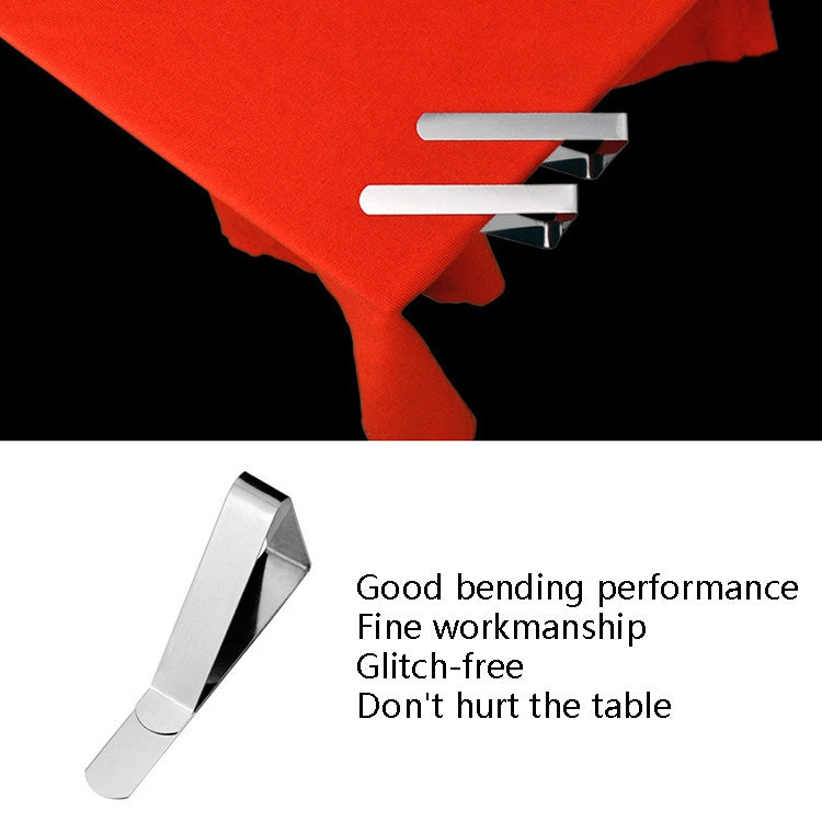 30 PCS Stainless Steel Tablecloth Clip Triangle Table Clamp Picnic Flexible Clip, 30 PCS(Classic ), 30 PCS (Wave)