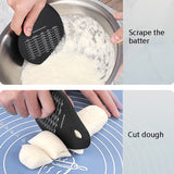 Silicone Scraper Cream Steward Scraper Butter Cut Knife Wiper, Cut Knife Wiper(Black), Cut Knife Wiper(Red)