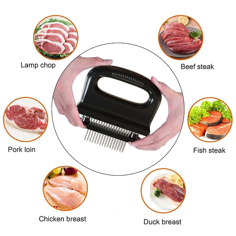 48 Pneumatizer With Handle Tender Meat Knuckle Utensils Kitchen Tool Barbecue Meat, 48-pin 20A48