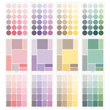 10 Sets YZCSBQ Multifunctional Color Label Sticker Index Sticky Note, Pink, Yellow, Green, Purple