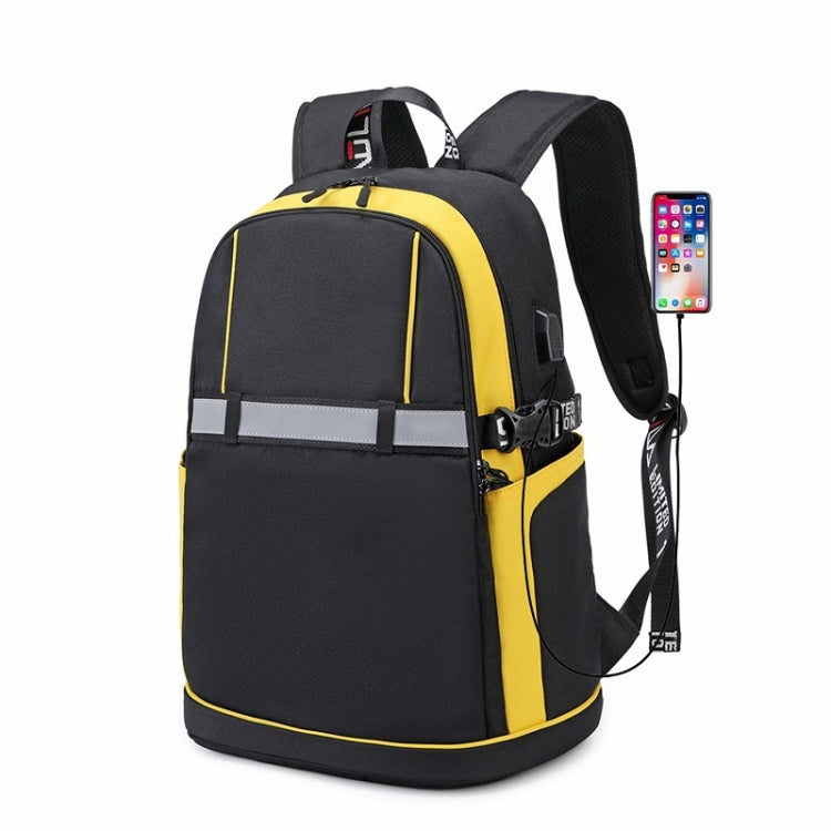 2101 Student Backpack Fashion Casual Backpack, Large Yellow, Large Black, Small Yellow, Small Black