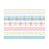 Paper Lattice Decorative Material Tape For Handbook, Rainbow Plaid, Black Plaid, Background Black, Texture, Basic Plaid, Stripe