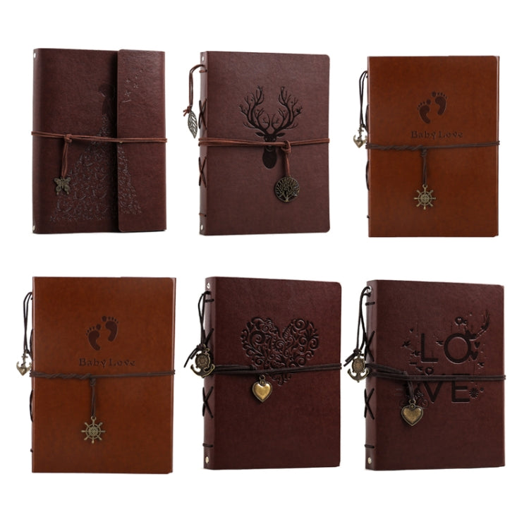 DIY Photo Scrapbook Handmade Children Growth Commemorative Album, Specification： Large Skirt Girl, Large Elk, Small Feet, Large Feet, Small Heart, Small LOVE