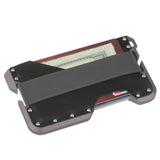 JK02 Metal Card Holder RFID Anti-Theft Leather Wallet EDC Multifunctional Stainless Steel Aluminum Alloy Card Holder, Black, Black+ Khaki +Black, Black+Black + Orange, Black + Khaki + Orange, Silver + Black + Black, Silver + Khaki + Black        ...