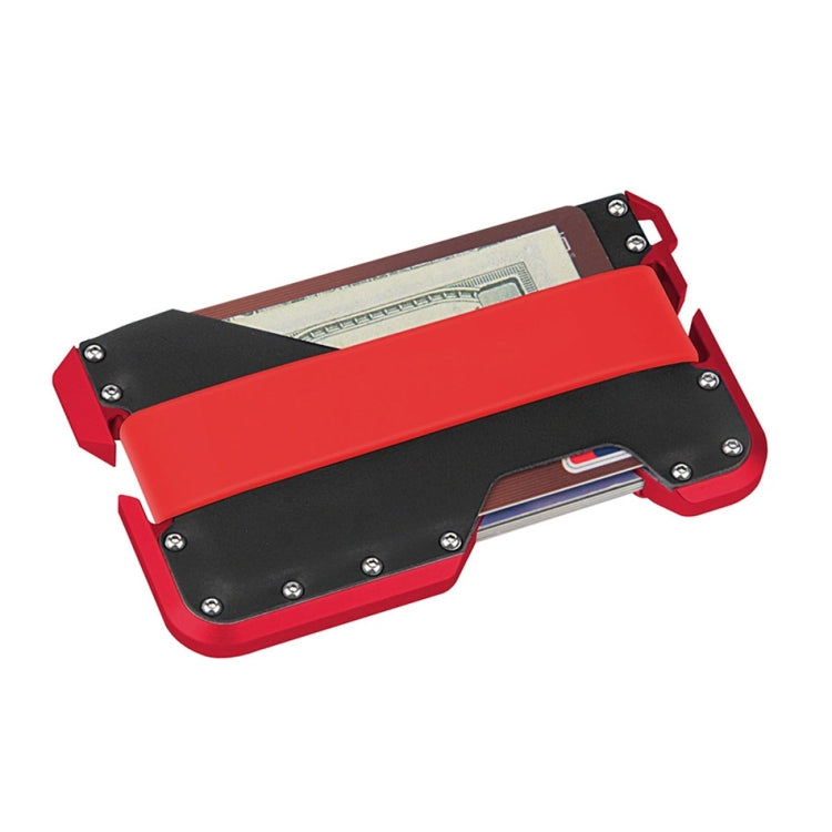 JK02 Metal Card Holder RFID Anti-Theft Leather Wallet EDC Multifunctional Stainless Steel Aluminum Alloy Card Holder, Black, Black+ Khaki +Black, Black+Black + Orange, Black + Khaki + Orange, Silver + Black + Black, Silver + Khaki + Black        ...