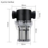 Water Pipe Front Plastic Filter Garden Irrigation Water Purifier, Specification:, 4 Points Interface 40 Mesh, 6 Points Interface 40 Mesh, 1 inch Interface 40 Mesh, 4 Points Interface 80 Mesh, 6 Points Interface 80 Mesh, 1 inch Interface 80 Mesh        ...