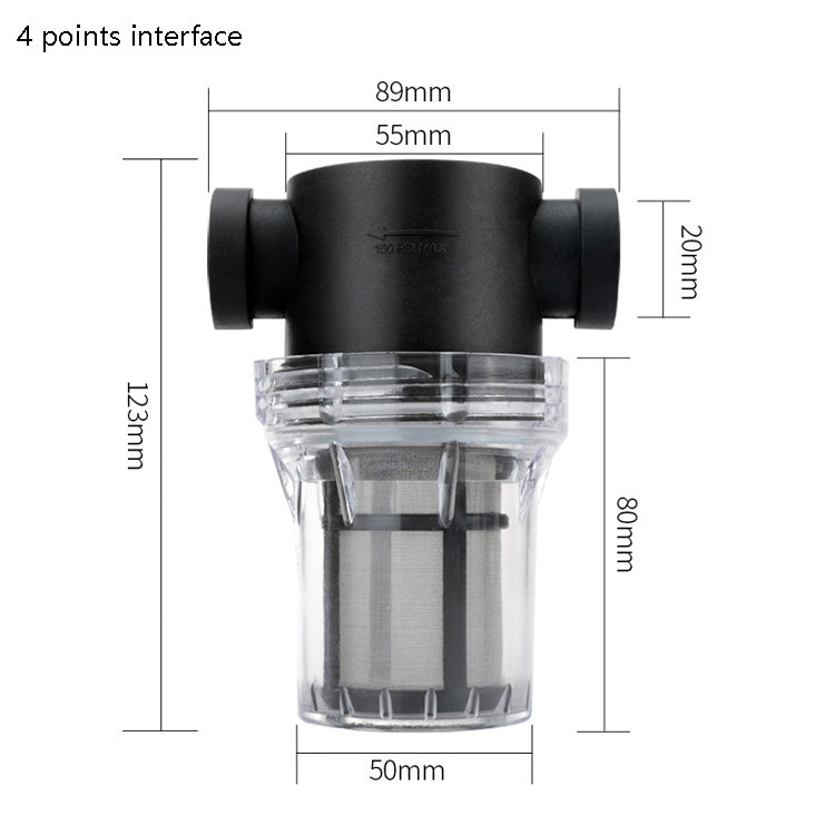 Water Pipe Front Plastic Filter Garden Irrigation Water Purifier, Specification:, 4 Points Interface 40 Mesh, 6 Points Interface 40 Mesh, 1 inch Interface 40 Mesh, 4 Points Interface 80 Mesh, 6 Points Interface 80 Mesh, 1 inch Interface 80 Mesh        ...