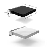 TX-116N-UP Bathroom Shower Seat Elderly Household Wall-Mounted Toilet Folding Stool, Black, White